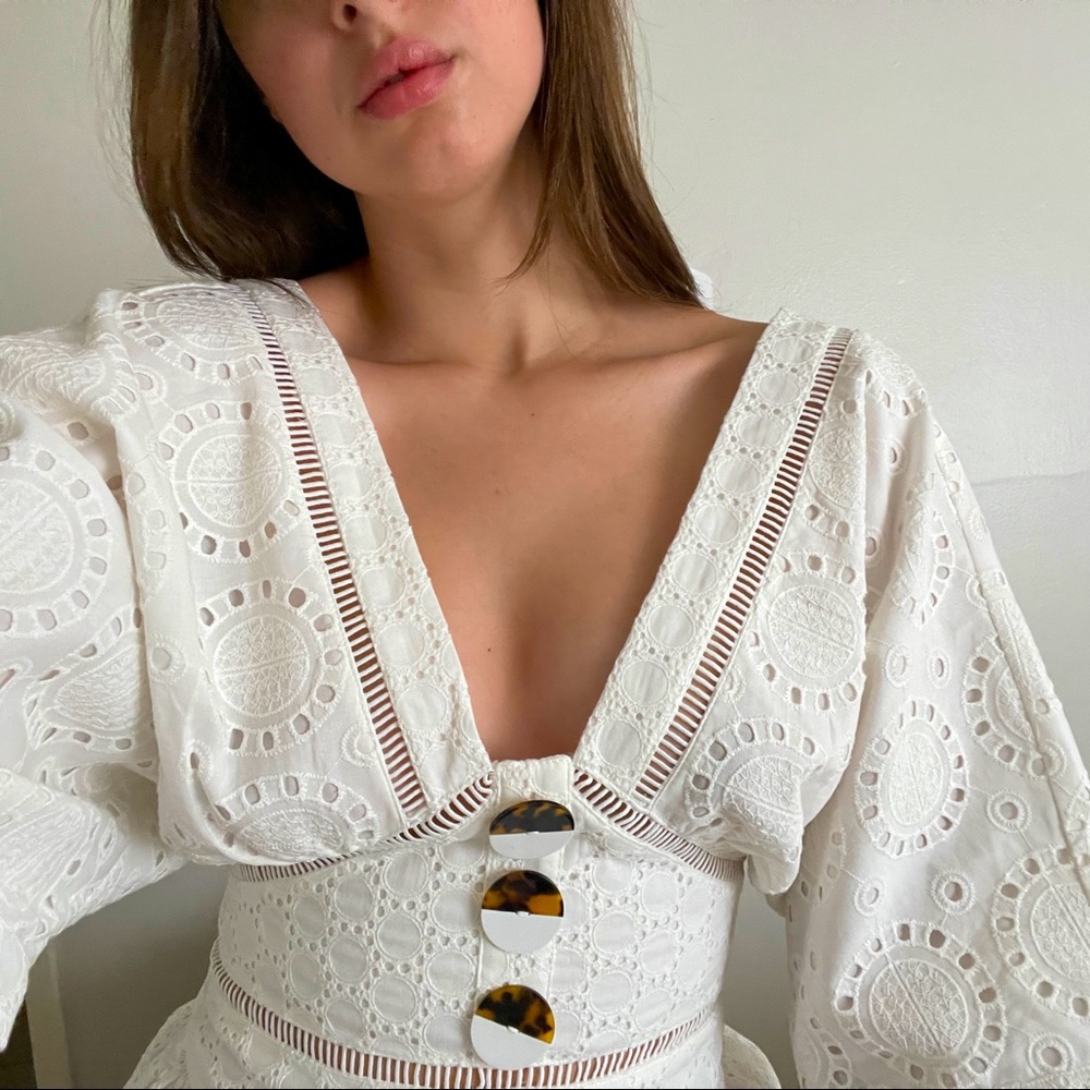 White Lace Sun Dress